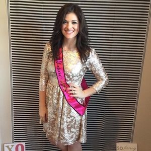 Gianni Bini Gold Sequin Dress